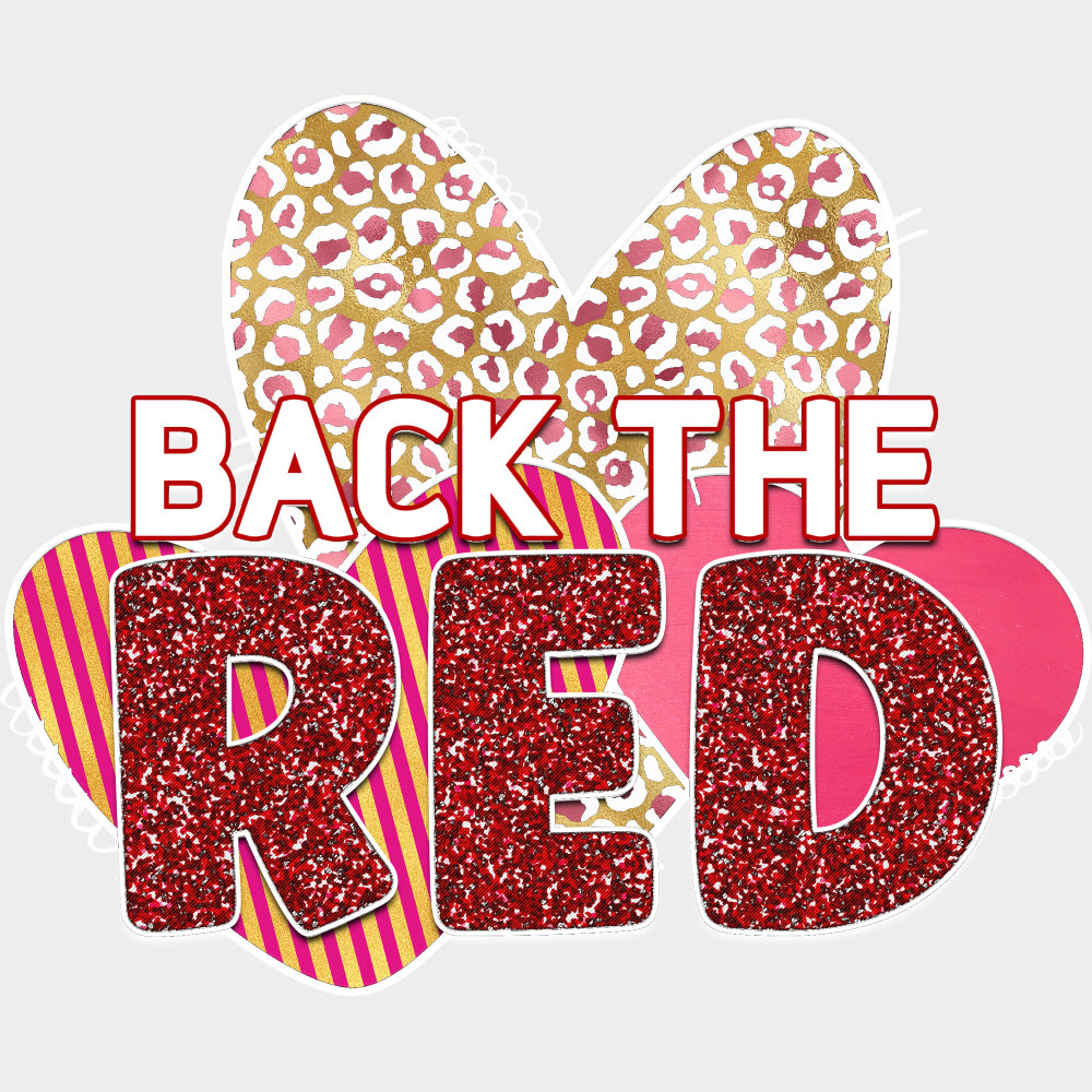 Back The Red, Sequin - Fire Department DTF Transfers transfer-kingdom Light Color Design (See Imaging)