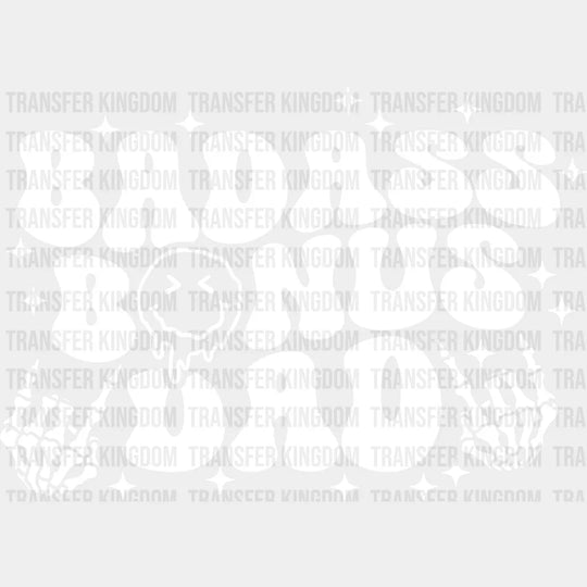 Badass Bonus Dad - Father’s Day Dtf Heat Transfer Unisex S & M (10’’) / Light Color Design
