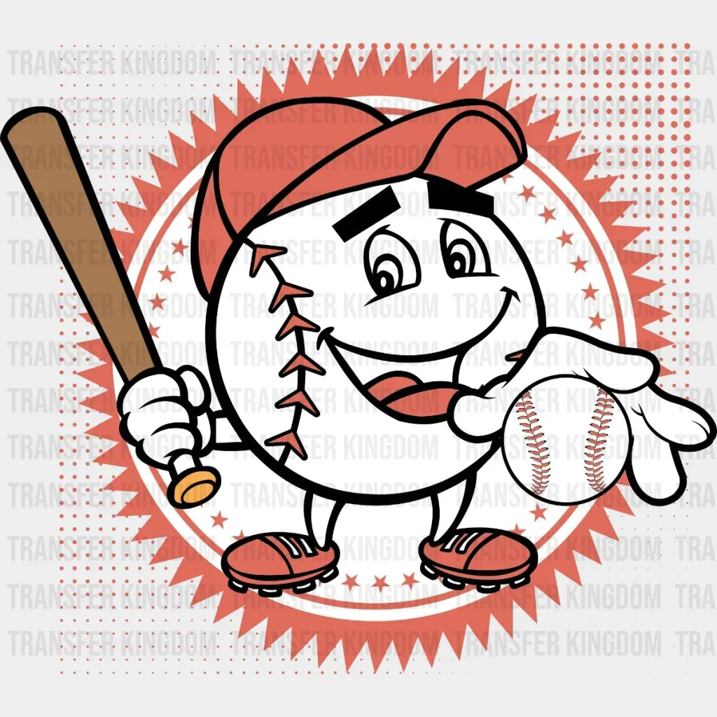 Baseball Ball Dtf Transfer