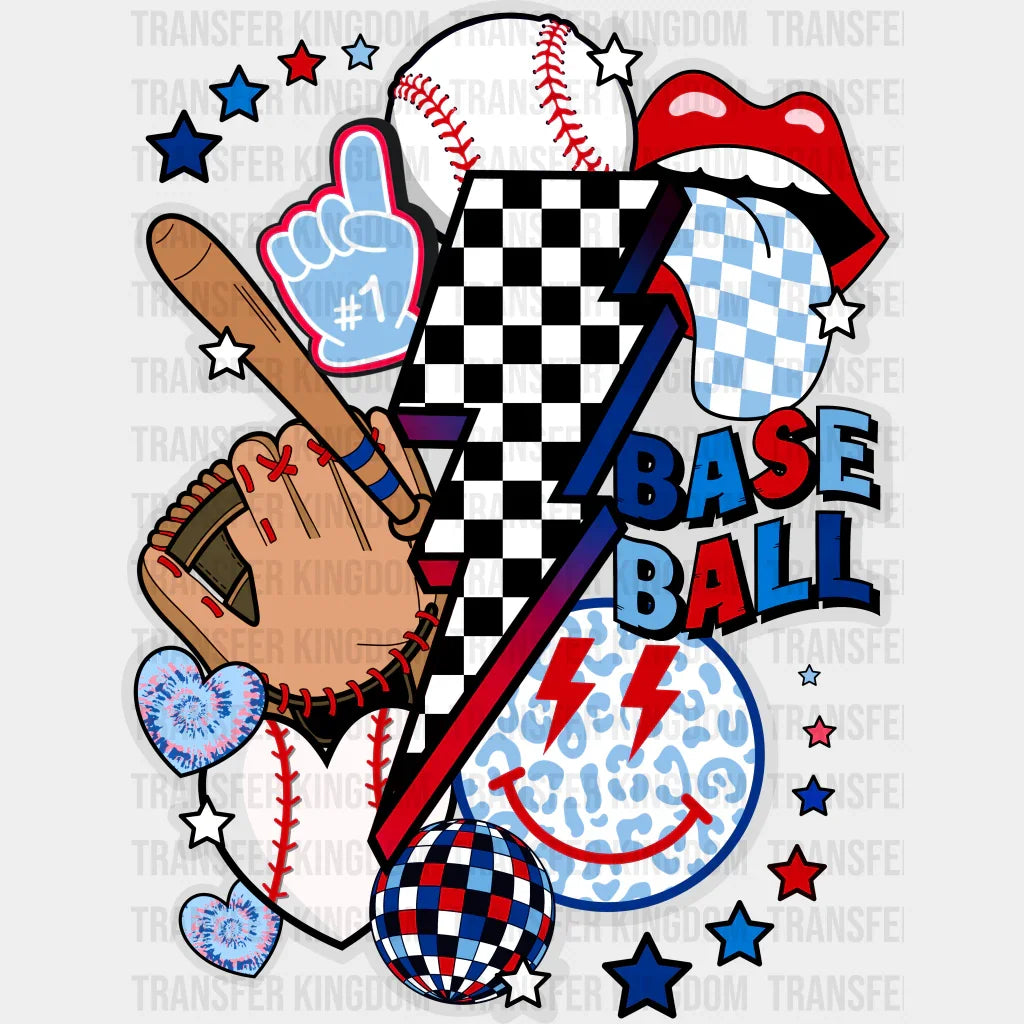 Baseball Doodles Design - Dtf Heat Transfer