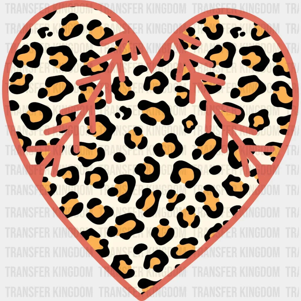 Baseball Heart Dtf Transfer
