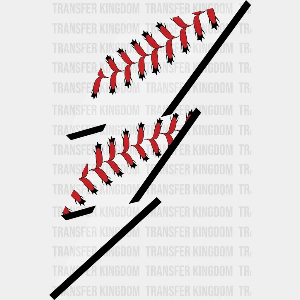Baseball Lightning Dtf Transfer