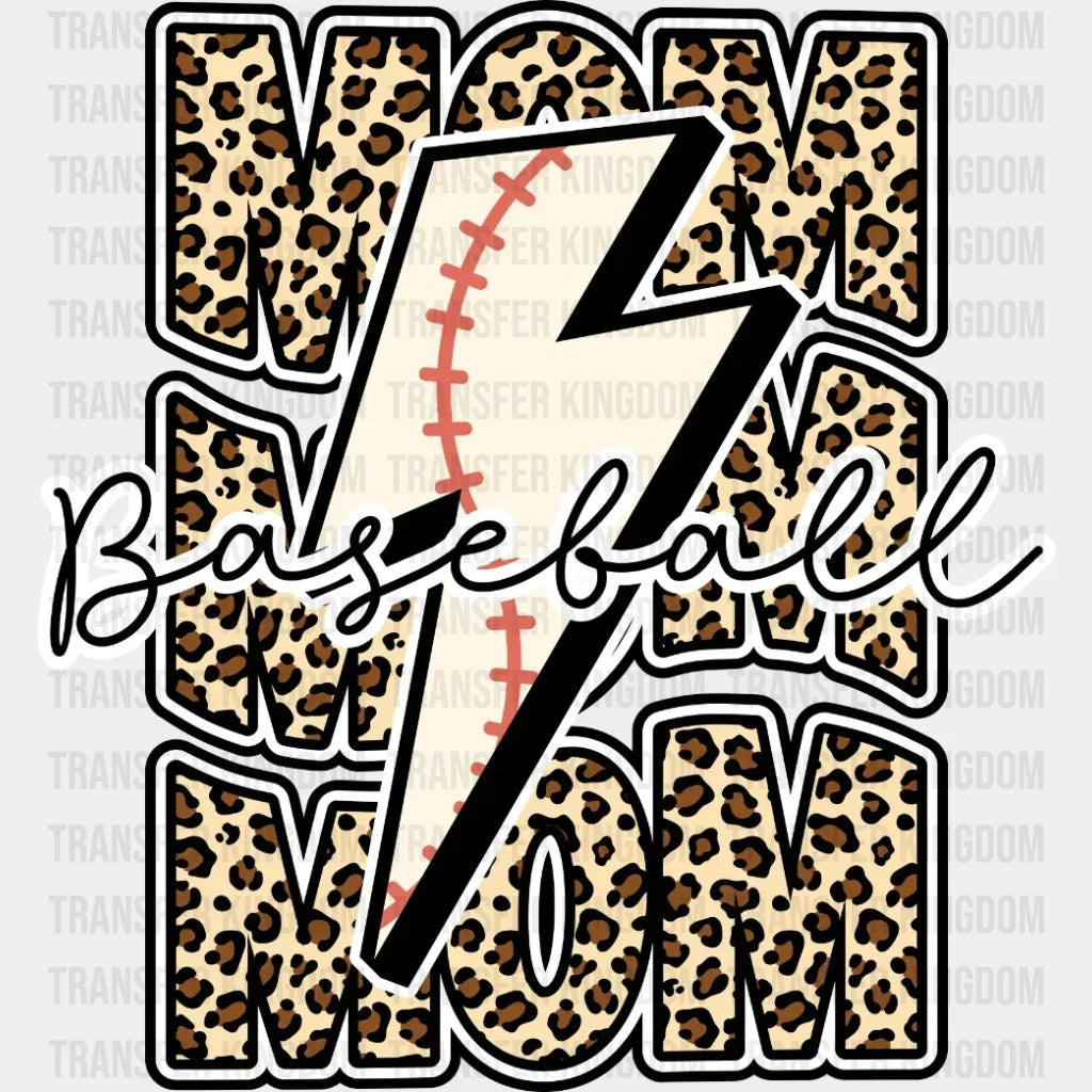 Baseball Lightning Mom Dtf Transfer