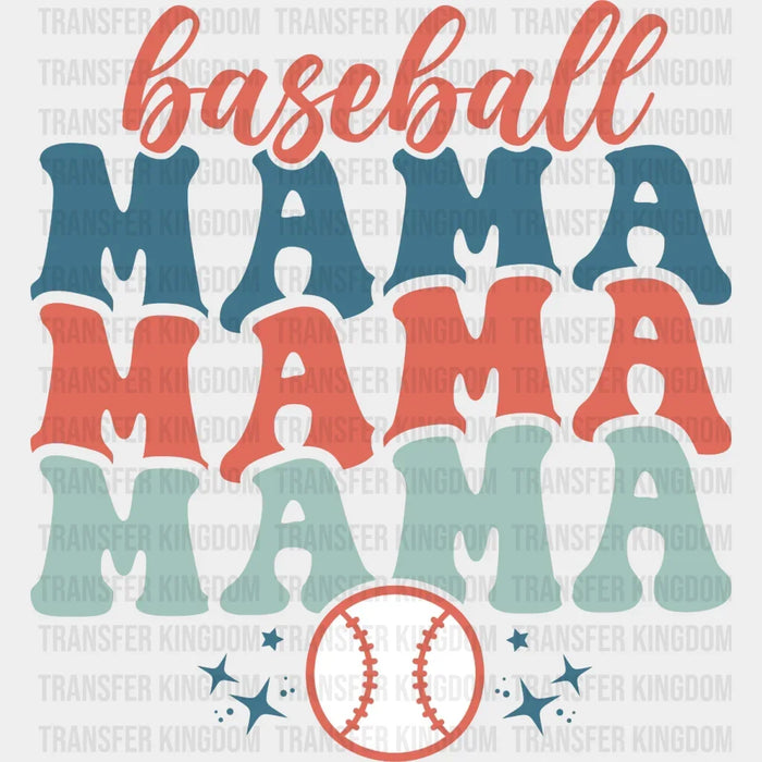 Baseball Mama Mama Mama DTF Transfer