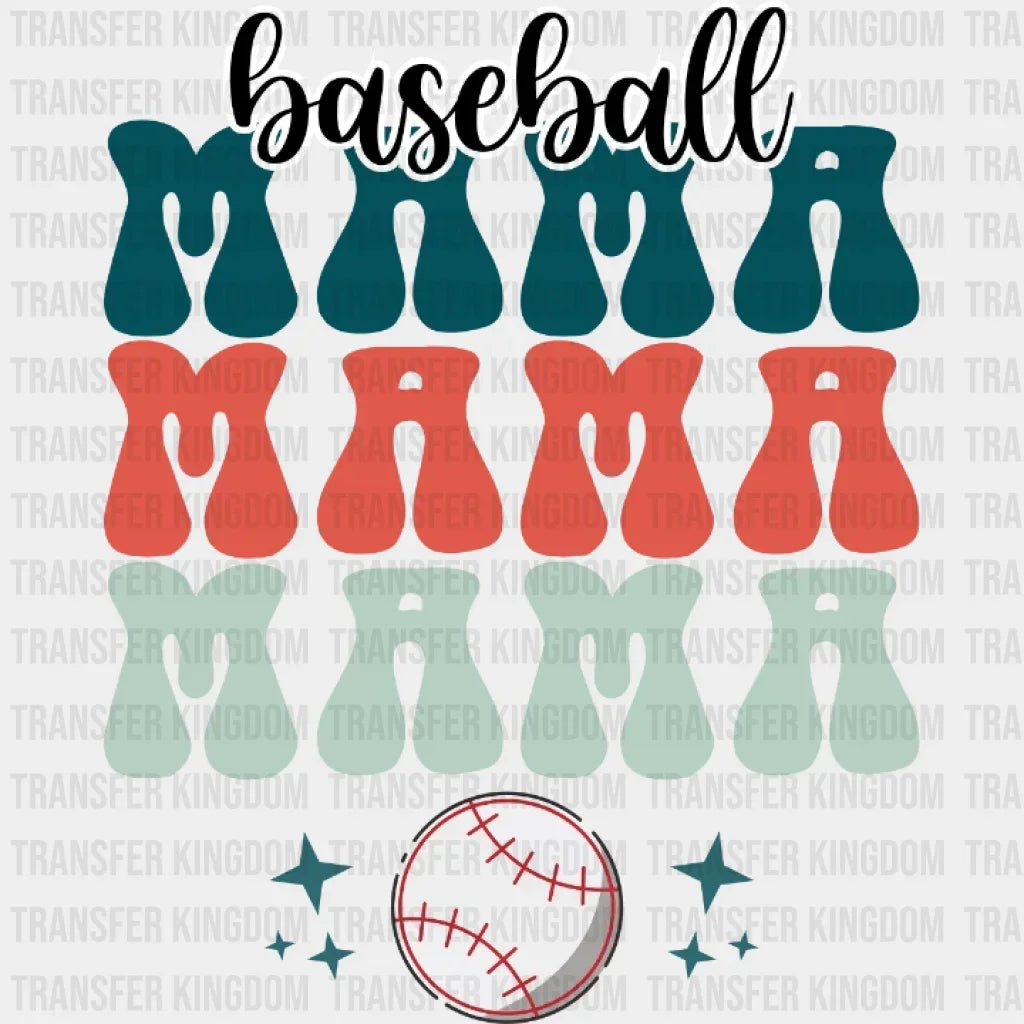 Baseball Mama Dtf Transfer