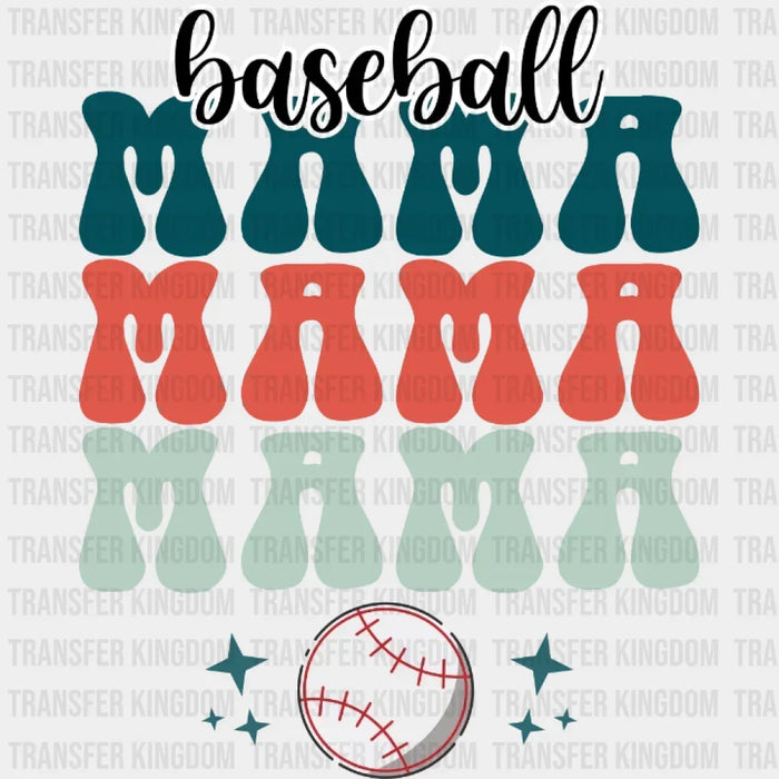 Baseball Mama DTF Transfer