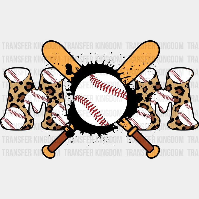 Baseball Mom Baseball Bats And Ball Design - Baseball DTF Heat Transfer