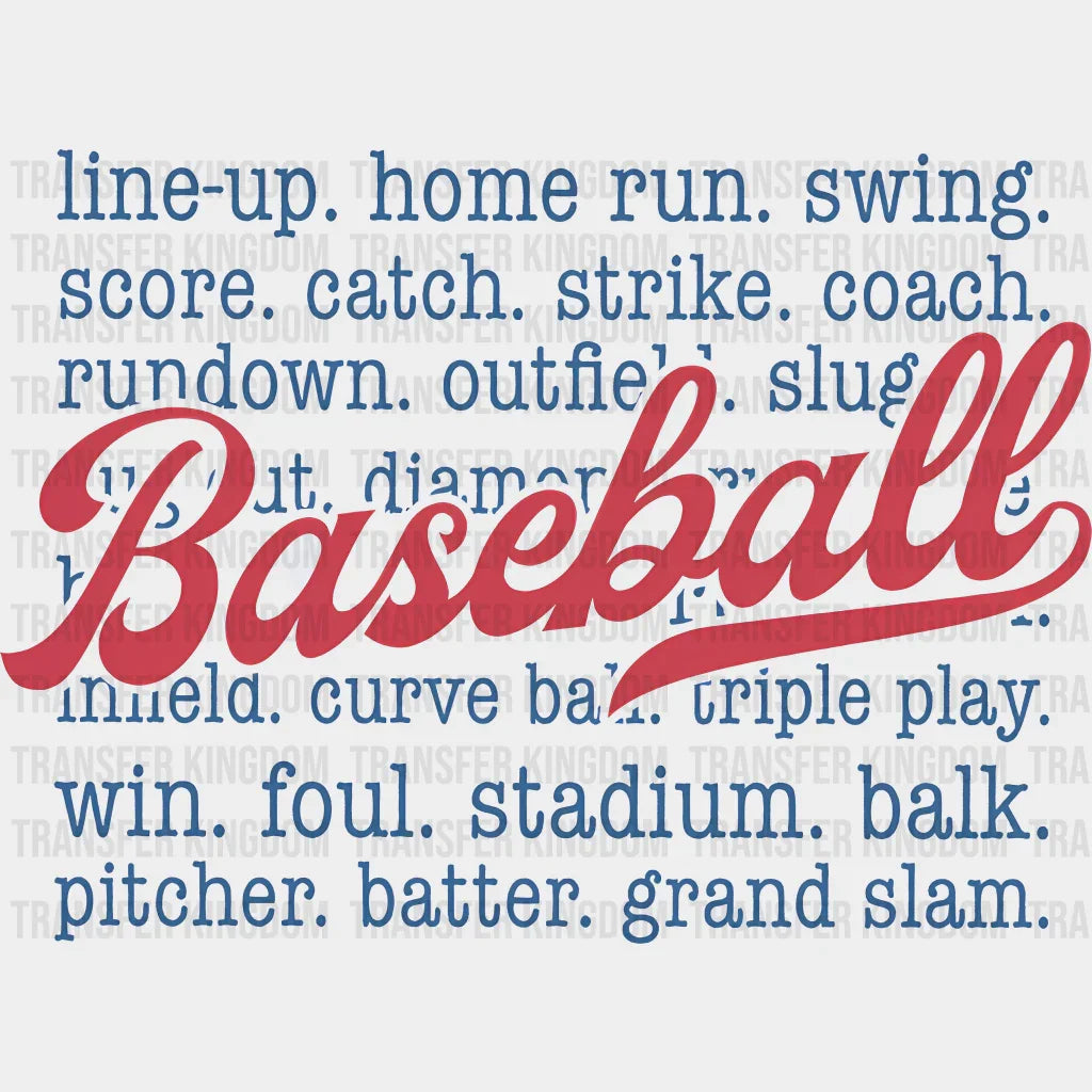Baseball Term - Dtf Heat Transfer