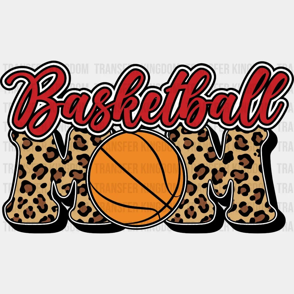 Basketball Mom Leopard Dtf Transfer
