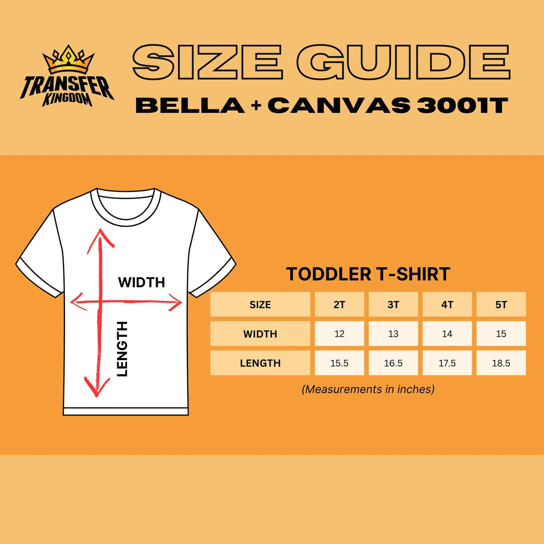 Custom Bella + Canvas Toddler T-Shirt 3001T
