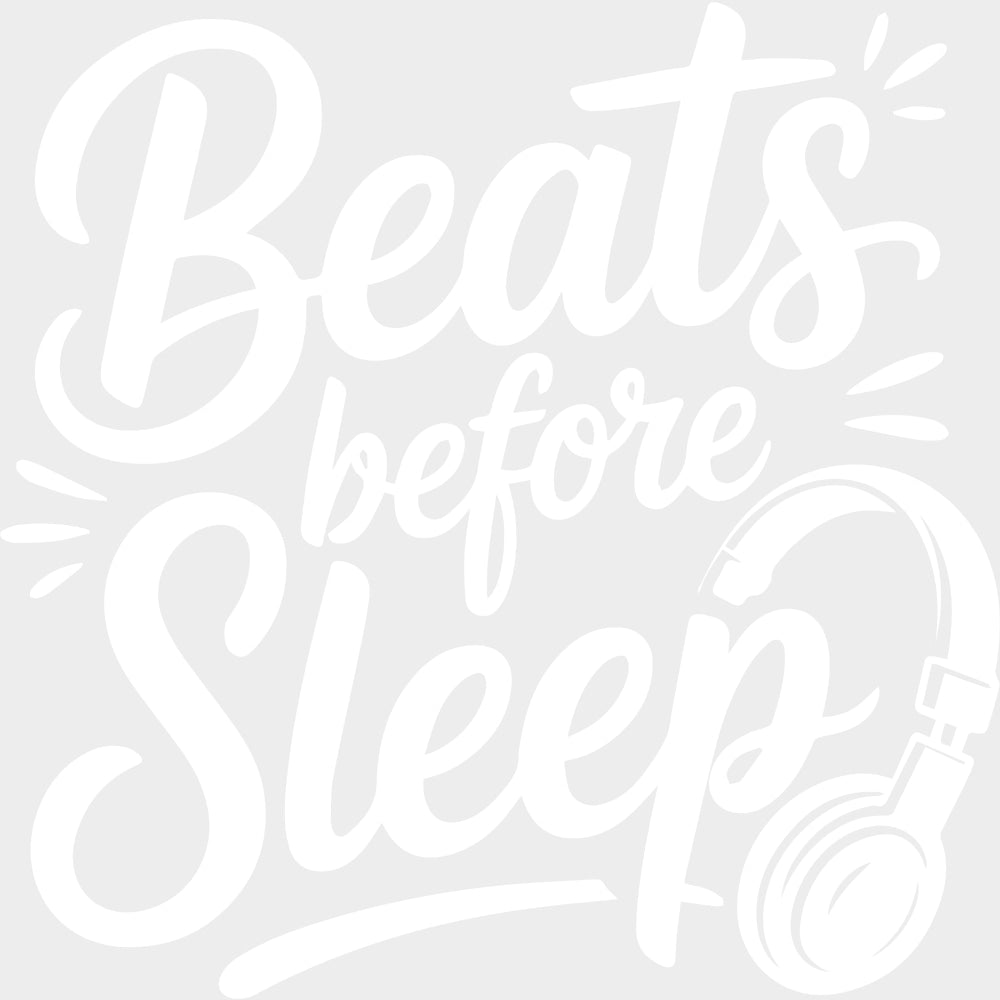 Beats Before Sleep - Music DTF Transfers - Adult Unisex - S & M (10’’) / Light Color Design (See Imaging)