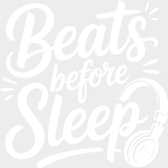 Beats Before Sleep - Music DTF Transfers - Adult Unisex - S & M (10’’) / Light Color Design (See Imaging)