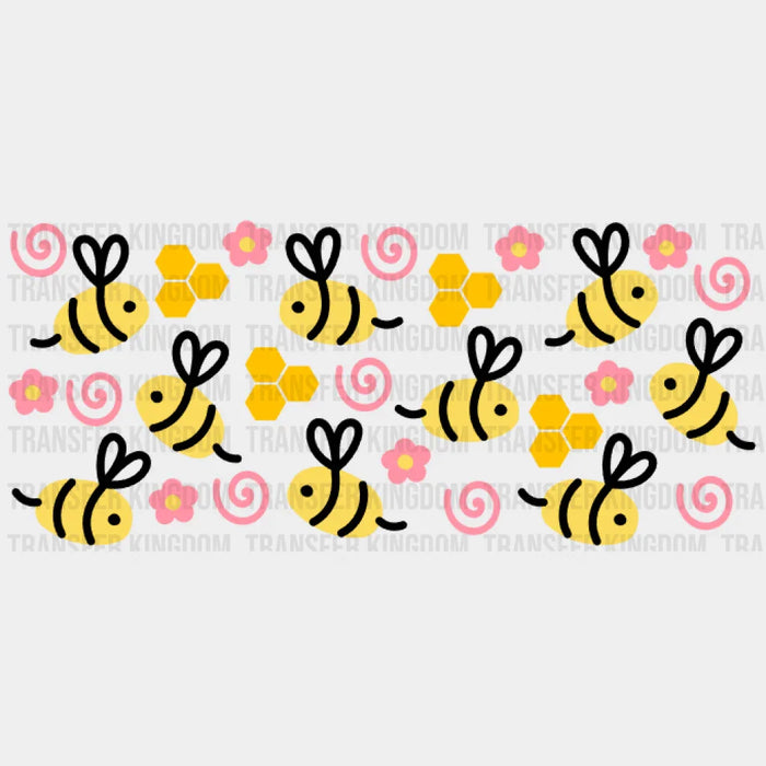 Bee UV DTF Transfer Cup Wrap UV DTF Sticker