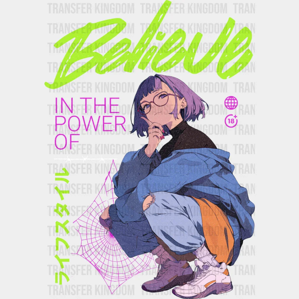 Believe Anime Girl - Dtf Heat Transfer