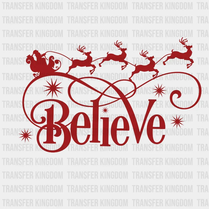 Believe Christmas Design, Christmas Design - DTF heat transfer