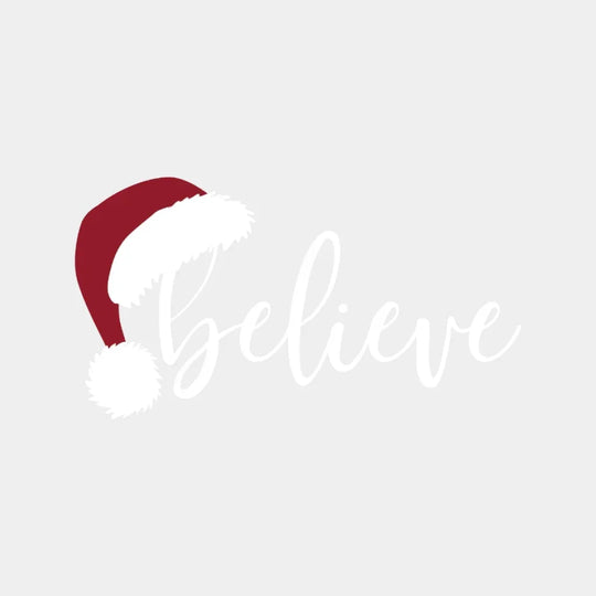 Believe Santa Christmas Design Dtf Heat Transfer