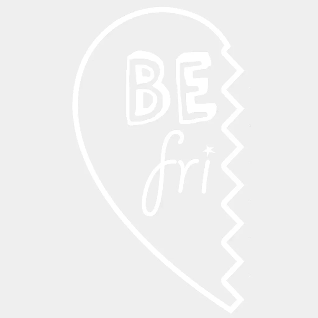 Best Friend Heart Fancy Design- Dtf Heat Transfer Unisex - S & M ( 10 ) / Left Part Light Color