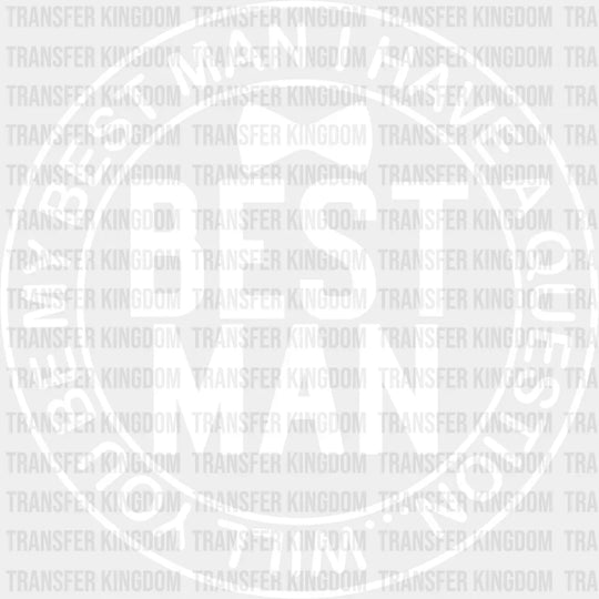 Best Man Bow Tie Design - Bachelor Iron On Dtf Transfer Unisex S & M (10’’) / Light Color See