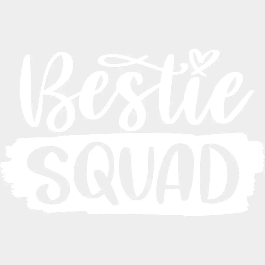 Bestie Squad Matching Group Friends Design- Dtf Heat Transfer Unisex - S & M ( 10 ) / Light Color