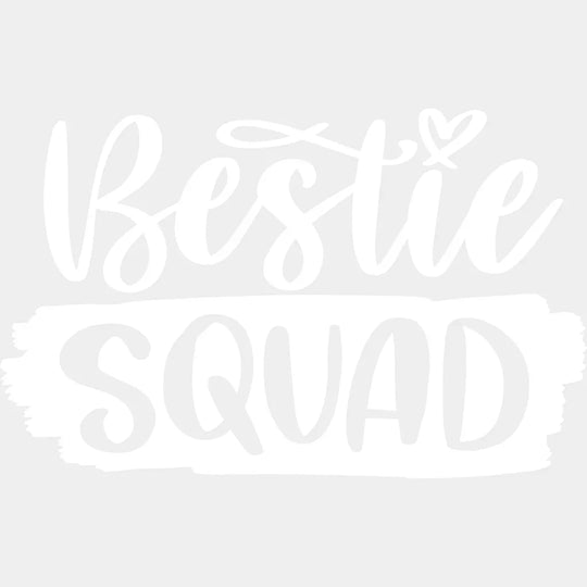 Bestie Squad Matching Group Friends Design- Dtf Heat Transfer Unisex - S & M ( 10 ) / Light Color