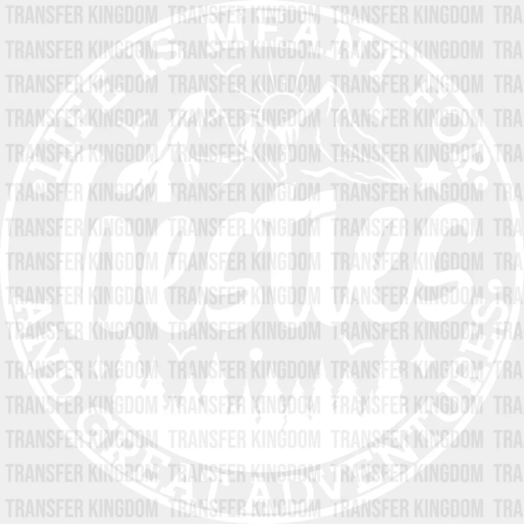 Besties And Great Adventures - Best Friends Dtf Transfer Unisex S & M (10’’) / Light Color