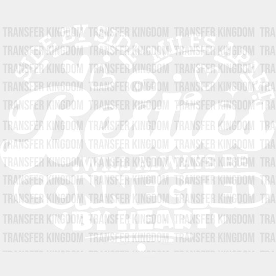 Besties Will Be Connected By Heart - Best Friends Dtf Transfer Unisex S & M (10’’) / Light
