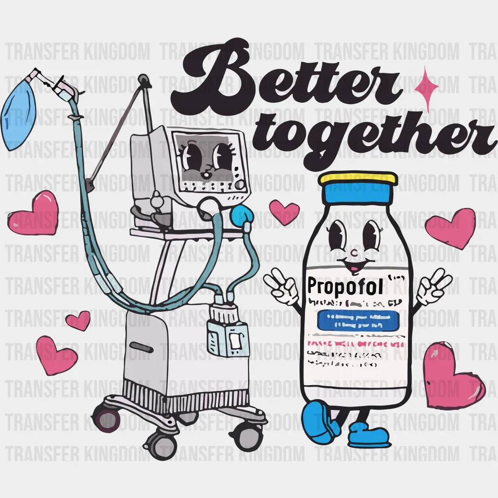 Better Together Valentines Day Design - Dtf Heat Transfer