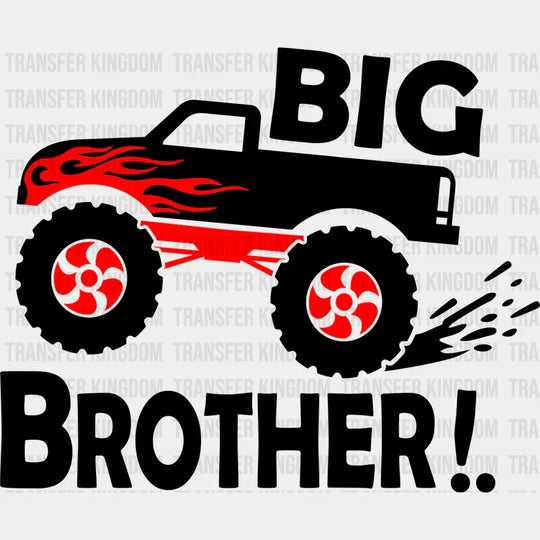 Big Brother Truck - Dtf Heat Transfer Unisex S & M (10’’) / Dark Color Design See Imaging