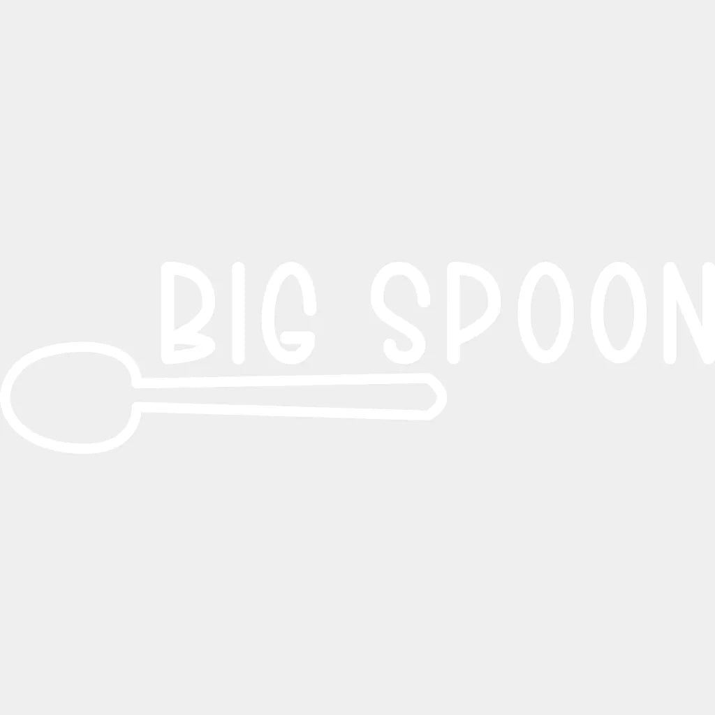 Big Spoon - Valentine Day Couple Design Dtf Heat Transfer