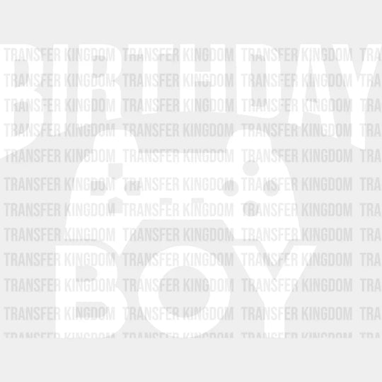 Birthday Boy Controller - Video Game Dtf Heat Transfer Unisex S & M (10’’) / Light Color Design