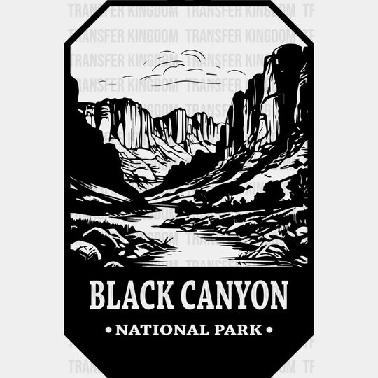 Black Canyon National Park Design - Parks Dtf Transfers Unisex S & M (10’) / Dark Color See Imaging