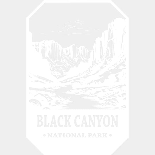 Black Canyon National Park Design - Parks Dtf Transfers Unisex S & M (10’) / Light Color See Imaging