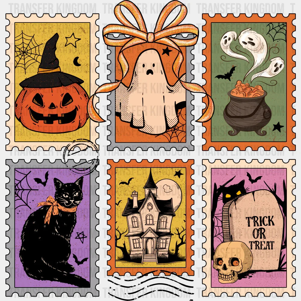 Black Cat Haunted House - Halloween DTF Transfer