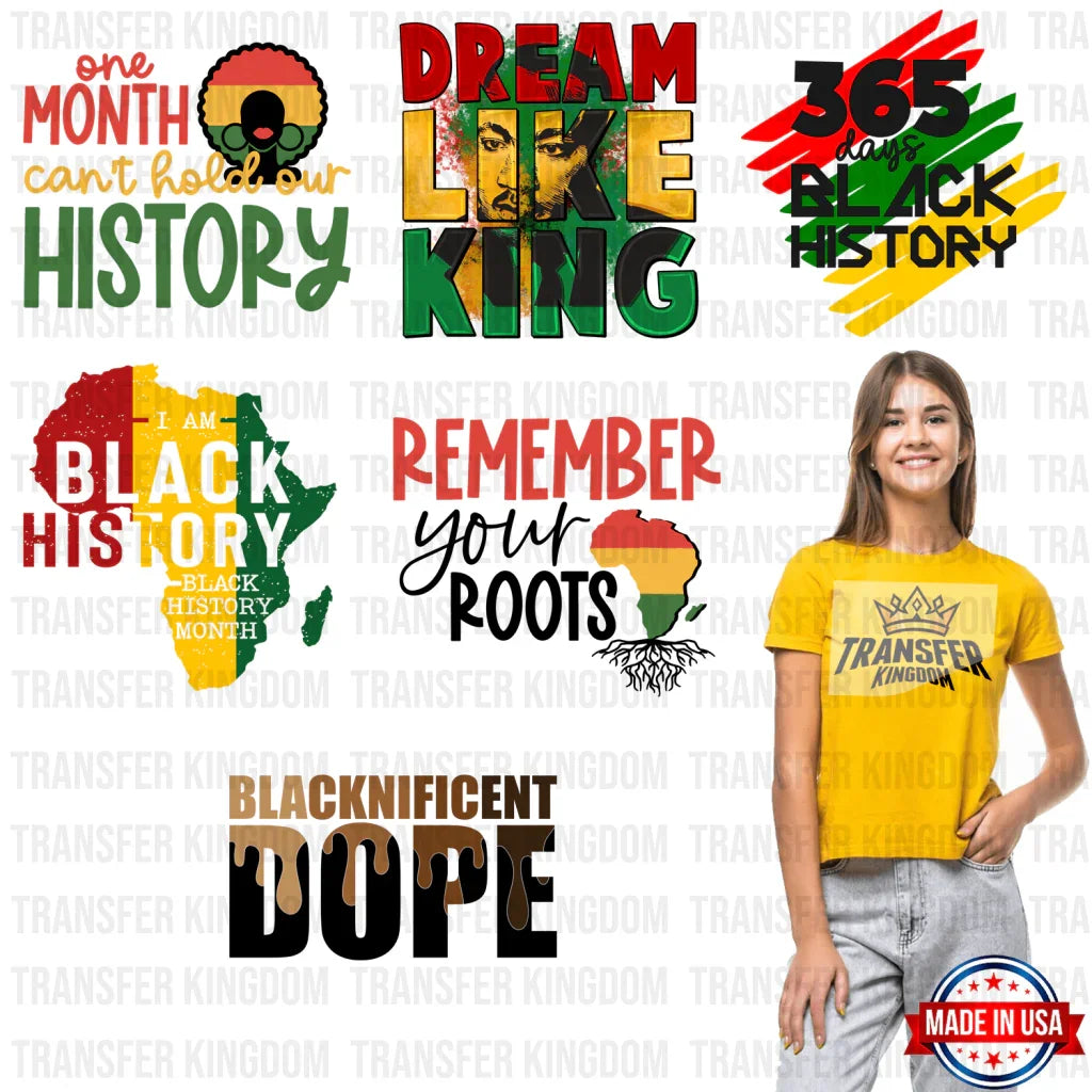 Black History Month-BLM Premade Gang sheet - 6 PCS 10 INCH - Transfer Kingdom