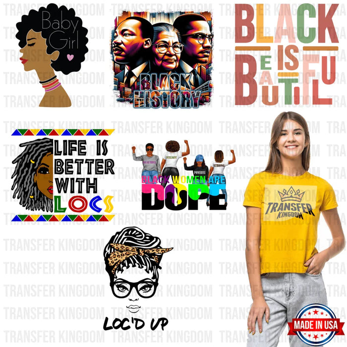 Black History Month - BLM Premade Gang sheet - 6 PCS 10 INCH (Version 4)