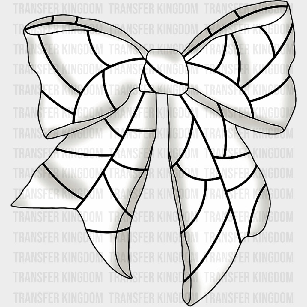 Black & White Ribbon - Volleyball DTF Transfers Adult Unisex - S & M (10’’) / Dark Color Design (See Imaging)