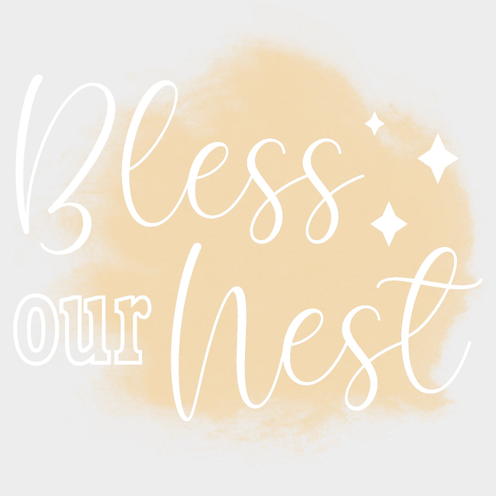 Bless Our Nest - Family DTF Transfers transfer-kingdom Light Color Design (See Imaging)
