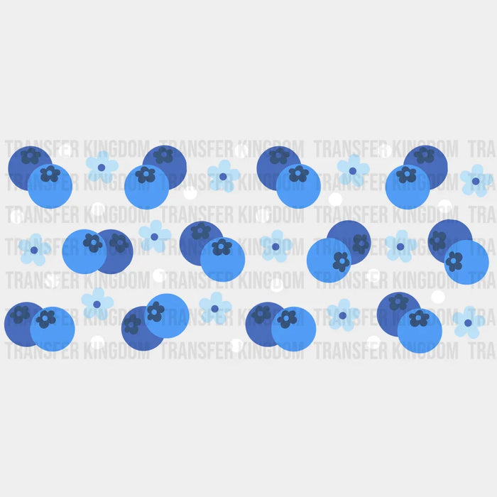 Blueberry UV DTF Transfer Cup Wrap UV DTF Sticker