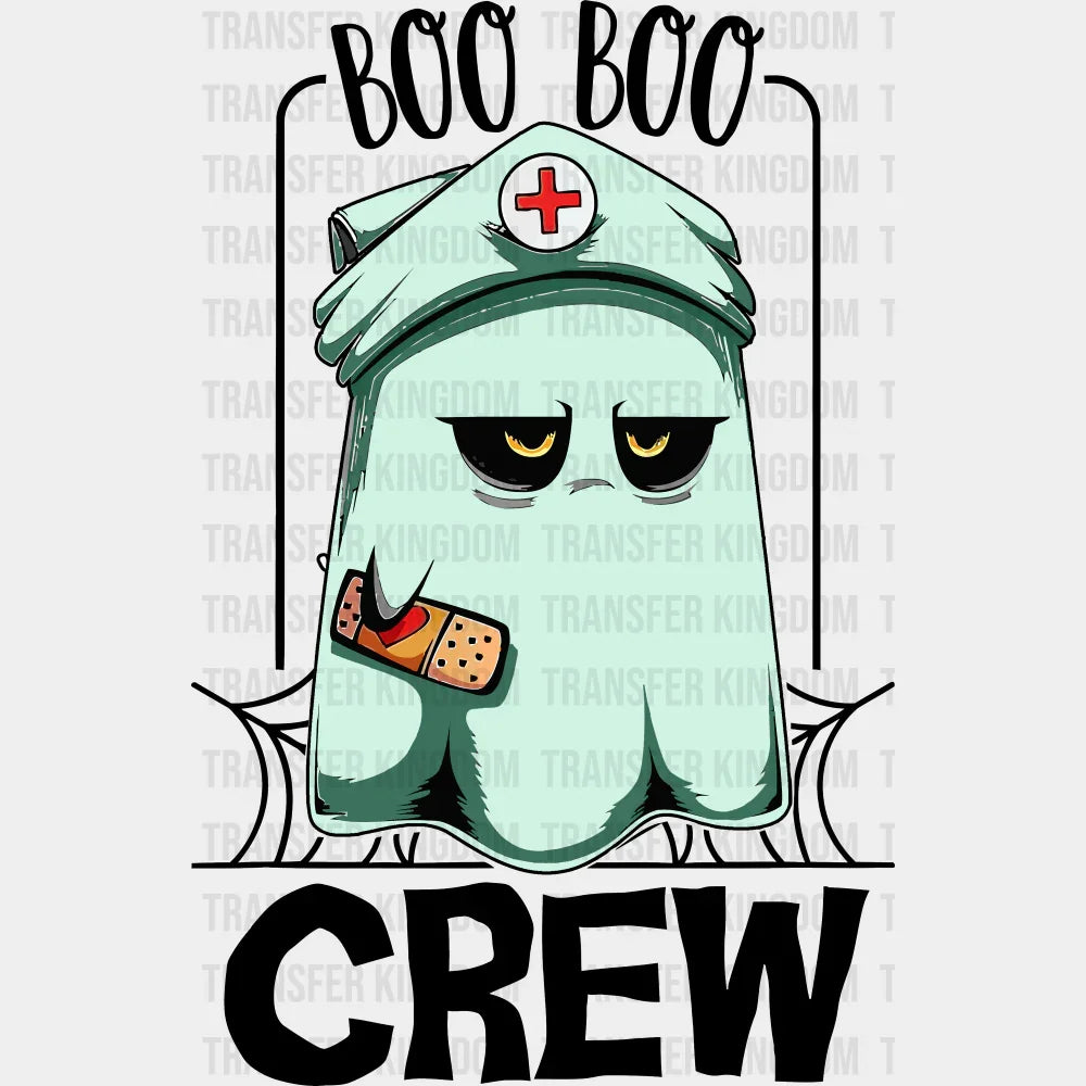 Boo Boo Crew - Halloween DTF Transfer Adult Unisex - S & M (10’’) / Dark Color Design (See Imaging)
