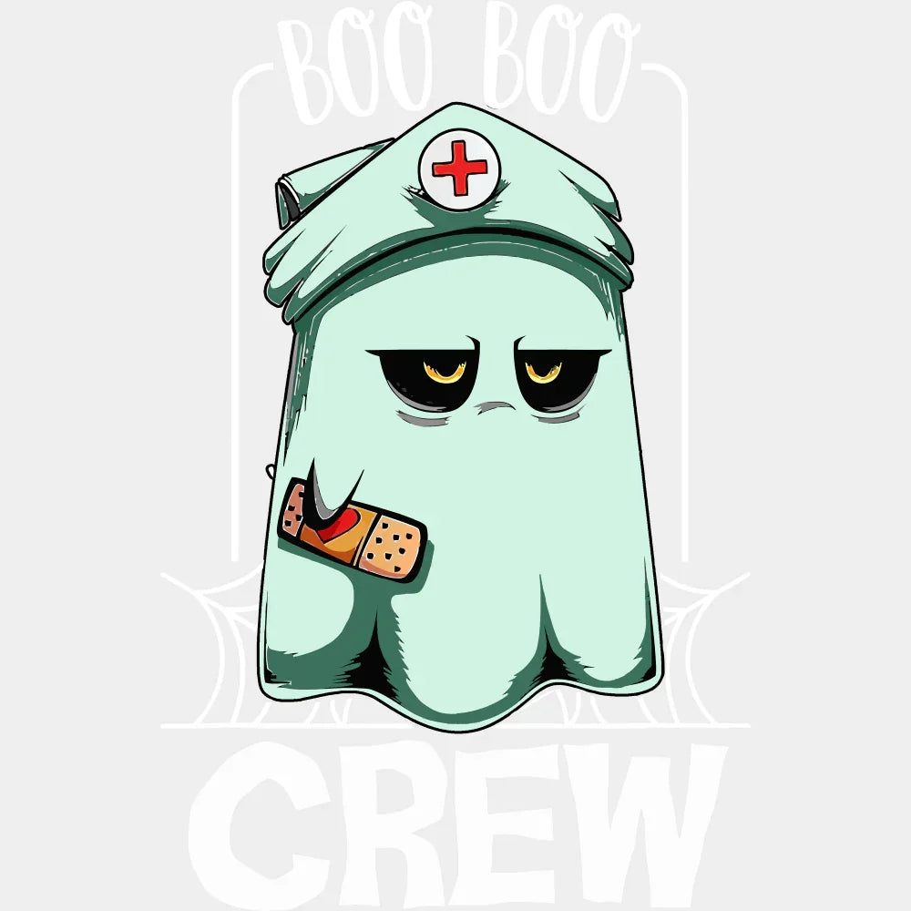 Boo Boo Crew - Halloween DTF Transfer Adult Unisex - S & M (10’’) / Light Color Design (See Imaging)