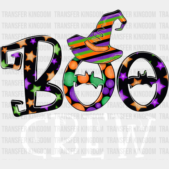 Boo Crew Witch Hat - Halloween Dtf Transfer Unisex S & M (10’’) / Light Color Design See Imaging