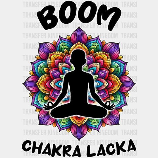 Boom Chakra Lacka - Yoga Dtf Heat Transfer Unisex S & M (10’’) / Light Color Design (See Imaging)