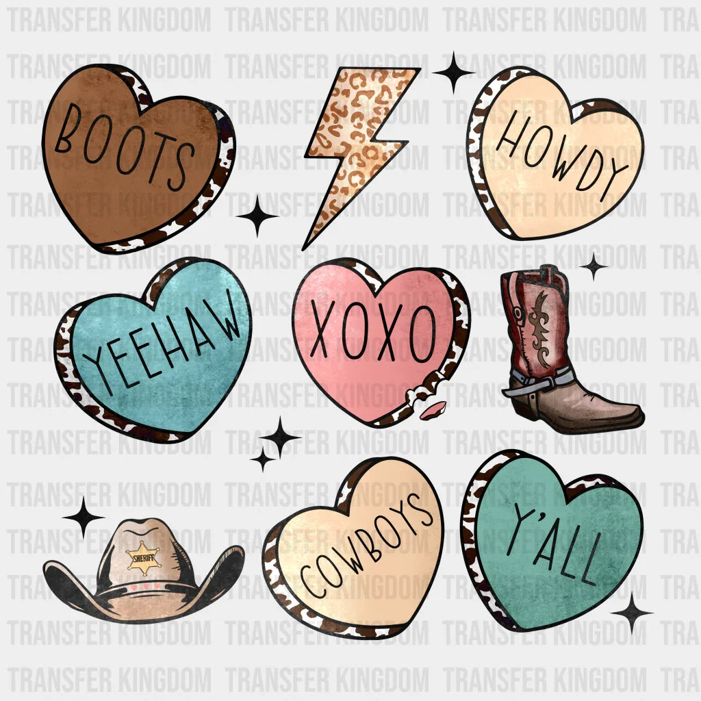 BOOTS HOWDY XOXO - DTF heat transfer - transfer-kingdom