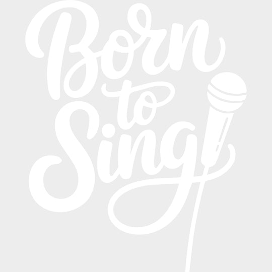 Born To Sing - Music DTF Transfers - Adult Unisex - S & M (10’’) / Light Color Design (See Imaging)