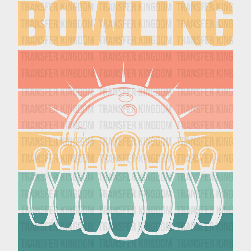 Bowling Retro - Bowling DTF Transfers