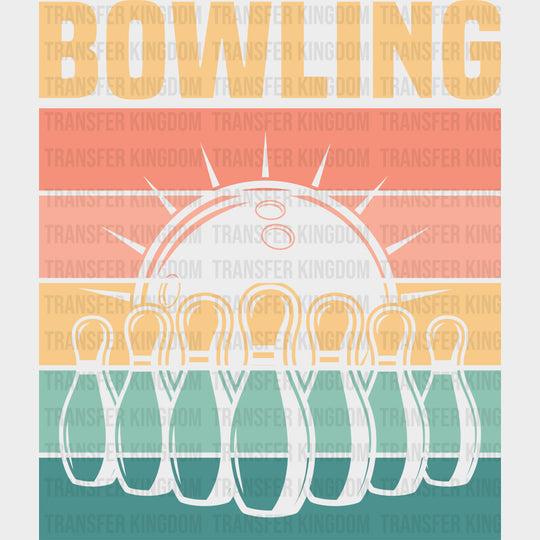 Bowling Retro - Bowling DTF Transfers