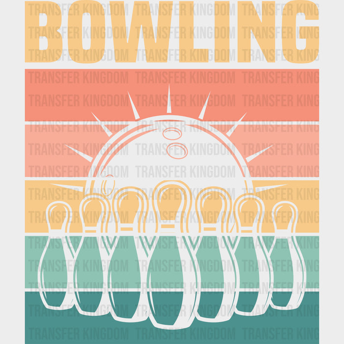 Bowling Retro - Bowling DTF Transfers