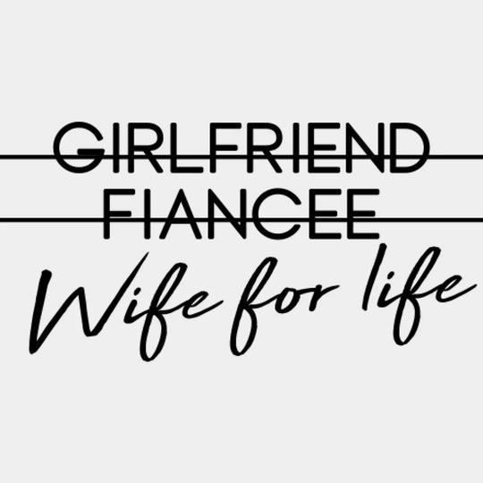 Boyfriend To Husband / Girlfriend Wife Design - Dtf Heat Transfer Unisex S & M ( 10 ) Dark Color See