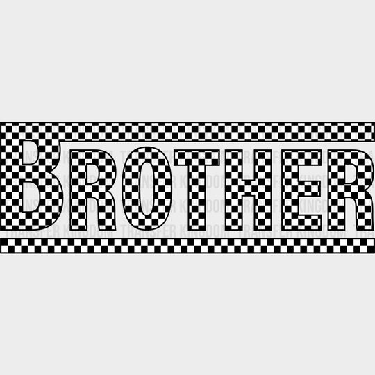 Brother Checkered Design - Brother DTF Transfers
