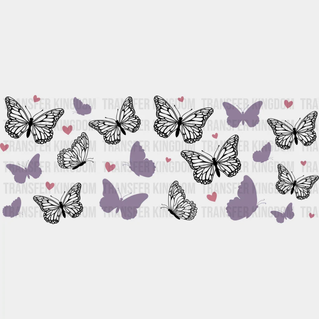 Butterflies - General Cup Wrap UV Sticker Permanent UV DTF Decal UVDTF